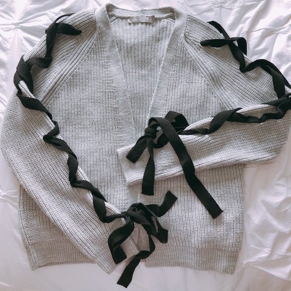 ASOS Cardigan With Cross Sleeve - Picture 2 of 5